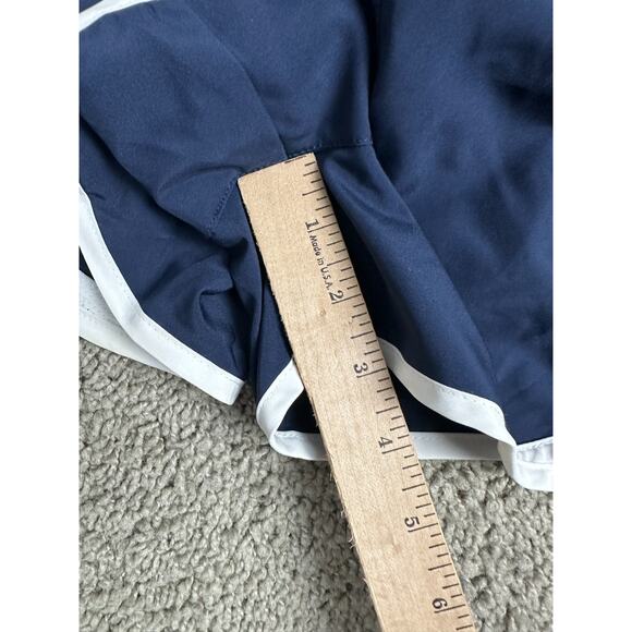 Nike Shorts Womens Medium Tempo Dri-Fit Running Blue White Lined Athletic * - Picture 9 of 15